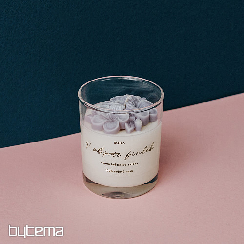 EMBRACE OF VIOLET Scented flower candle