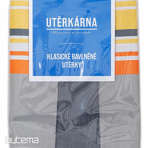 Jacquard tea towels MIX GREY-ORANGE