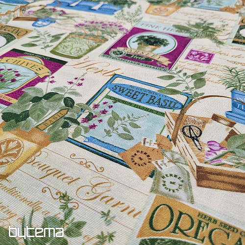 Decorative fabric BOTANIK purple