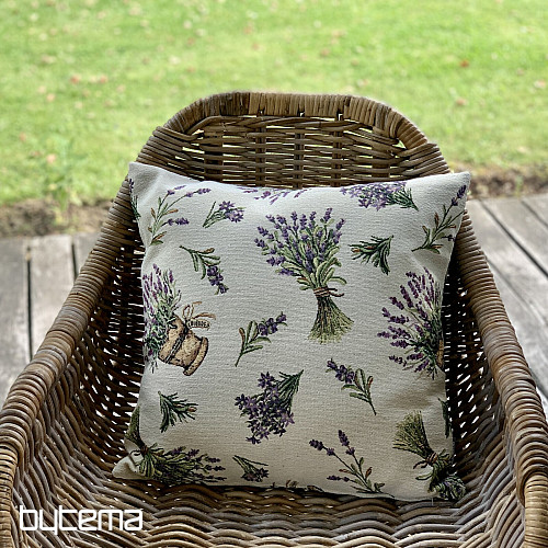 Tapestry cushion cover LAVENDER FLOWER