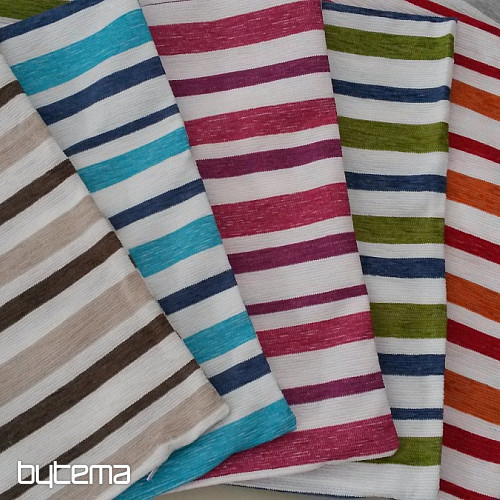 Decorative pillow cover PEKING stripes blue-green