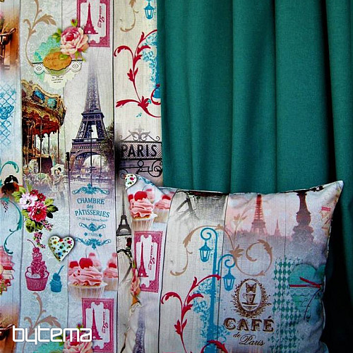 Decorative fabric PARIS digital print 3D