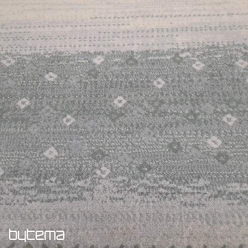 modern piece carpet FONTANA green and white