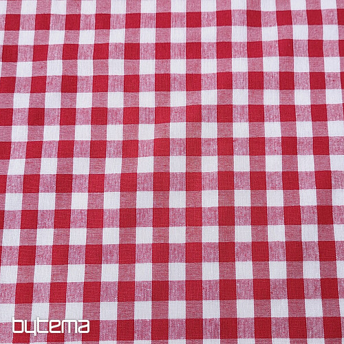 Decorative fabric KANAFAS red 1x1 cm