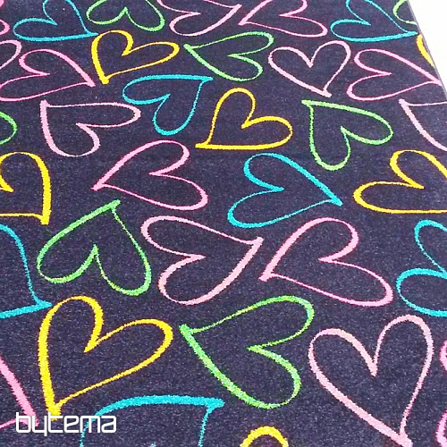 children carpet round HEARTS