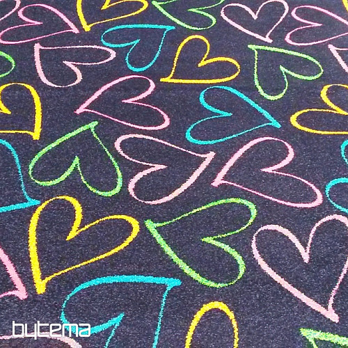 children carpet round HEARTS