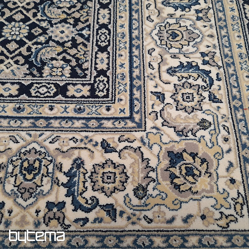 Woolen classic carpet ORIENT allover blue pattern