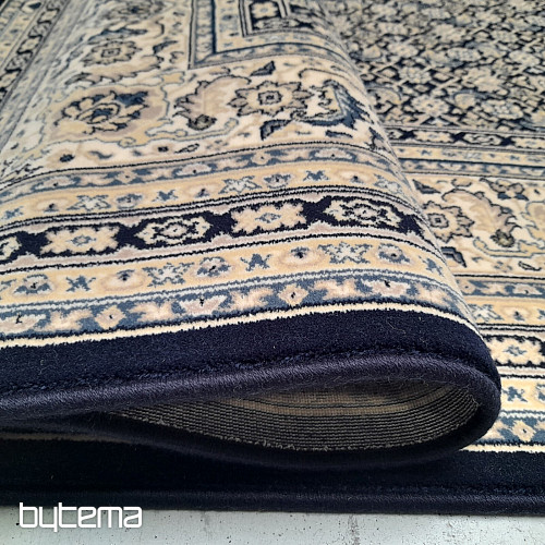 Woolen classic carpet ORIENT allover blue pattern