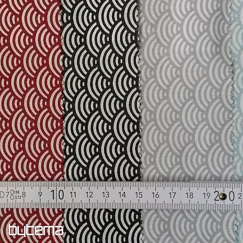 Cotton fabric SUSHIS dark gray