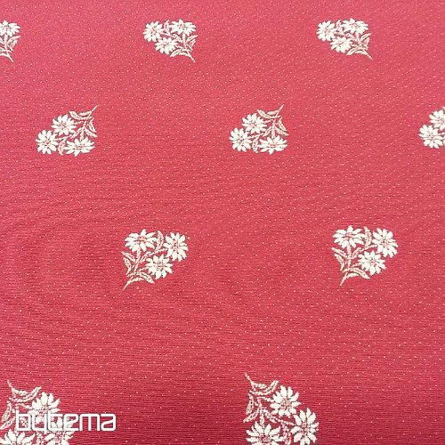 Decorative fabric HEART FLOWER I jacquard combination