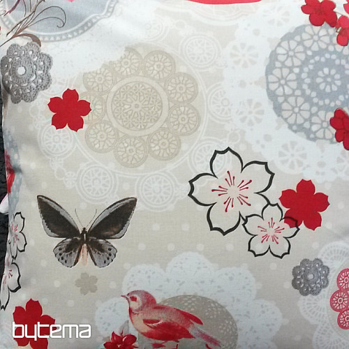 Decorative cushion cover FLOW RED