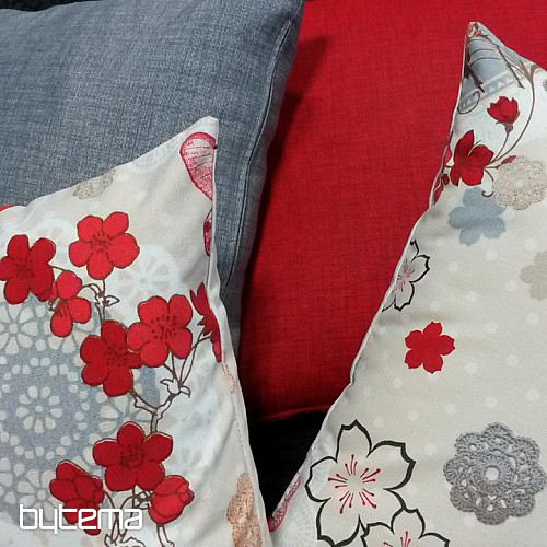 Decorative cushion cover FLOW RED