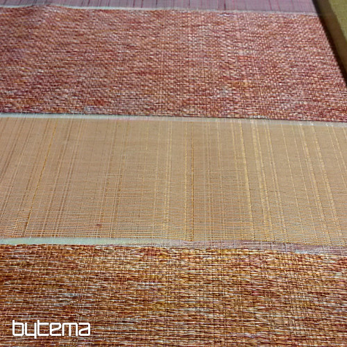 Decorative fabric STRIPES oragne-red