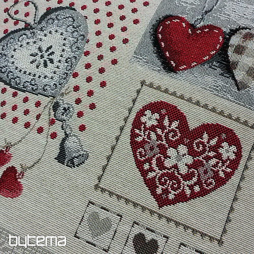 Tapestry cushion cover SRDCE NATUR