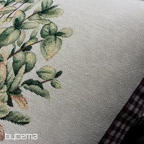 Tapestry cushion cover FLOWERS FROM PROVENCE BASIL