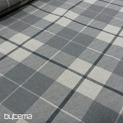 Decorative fabric KARO grey