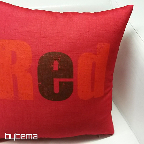 Decorative cushion cover COLORS RED