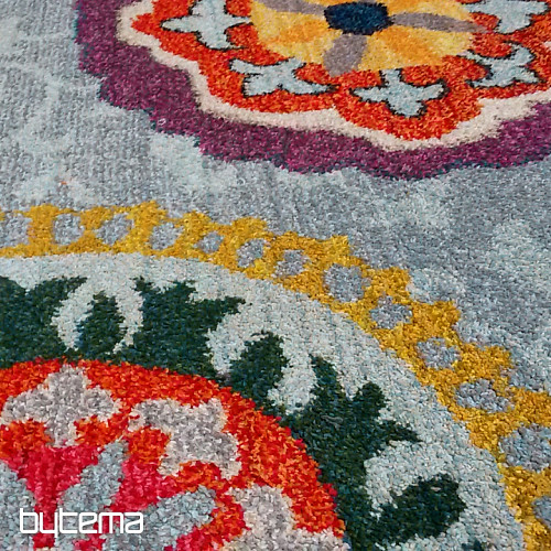 Carpet MANDALA greyblue