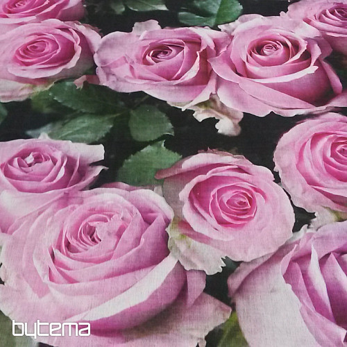 Decorative fabric Rose digital print 3D