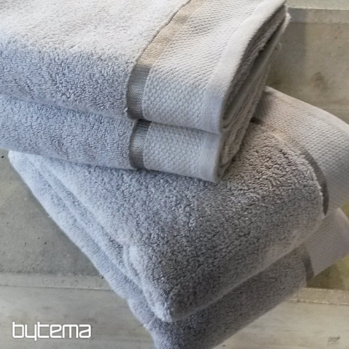 Towel and bath towel MICRO light gray