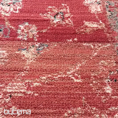 Luxurious woolen tread ROYAL PATCHWORK red