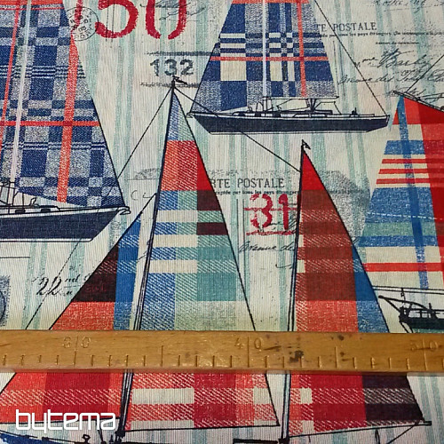 Decorative fabric SAILING BOAT