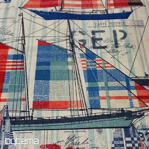 Decorative fabric SAILING BOAT