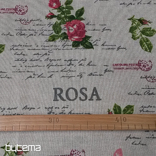 Decorative fabric CLOE ROSA 280 cm