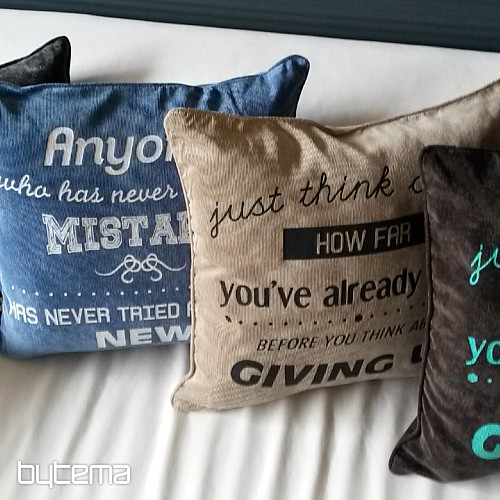 Decorative cushion cover CATIA BROWN