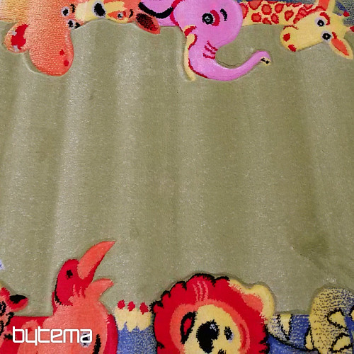 Children&#39;s carpet KIDS SAFARI green