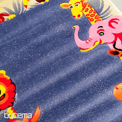 Children&#39;s carpet KIDS SAFARI cream-blue