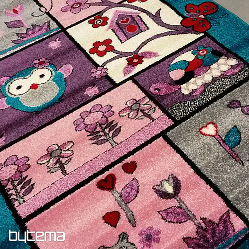 Children's rug ANIMALS turquoise