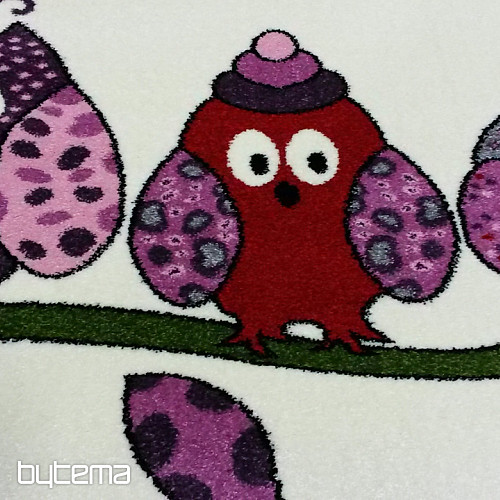 Childrens carpet BELLA  OWLS cream