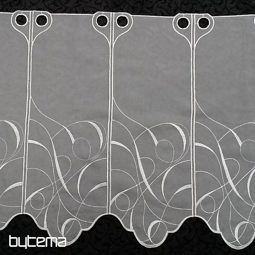 curtain ORNAMENT white