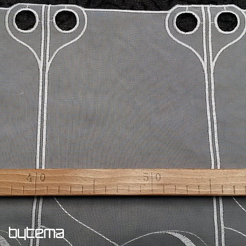 curtain ORNAMENT white