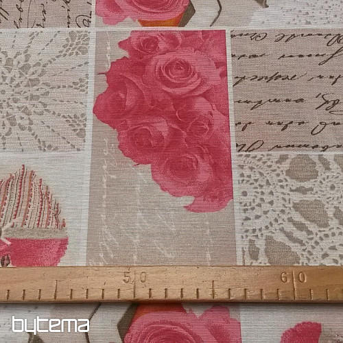 Decorative fabric EDURNE ROSA
