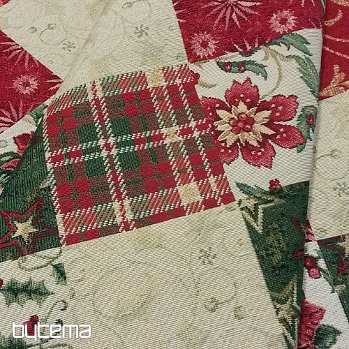 Tapestry fabric Christmas rose HOLLY