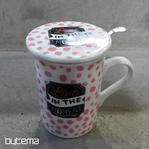 Mug with lid and strainer SUMMER RIDE 280ml