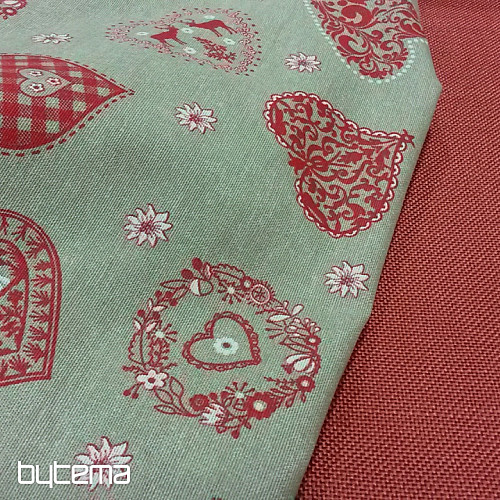 Decorative fabric WIEN coral