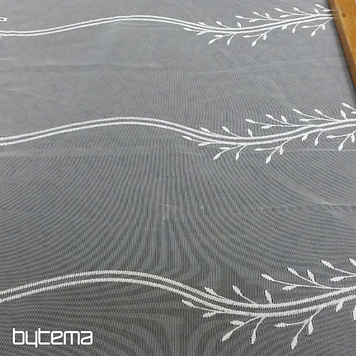 Curtain FLOWER white