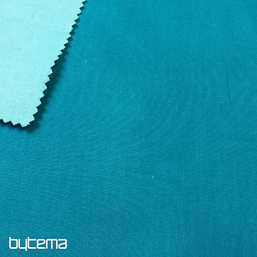 Cotton fabric UNI dark turquoise