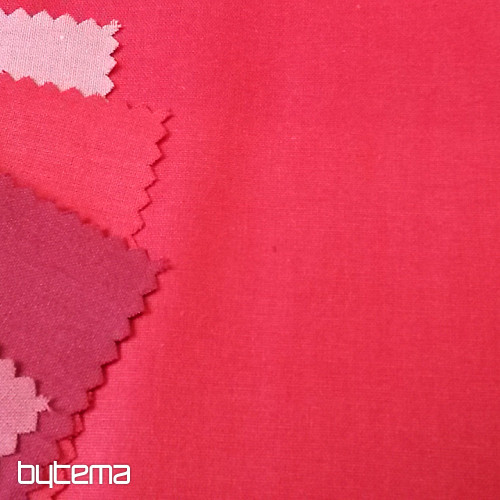 Cotton fabric UNI red