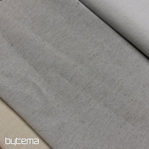 Unicolored decorative fabric LINO natur LINEN