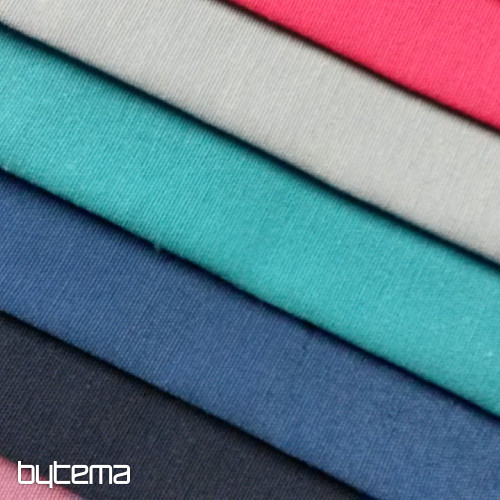 Unicolored decorative fabric LISO turquoise