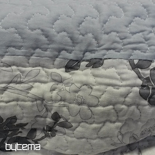 Bed cover GREY FLOWER set