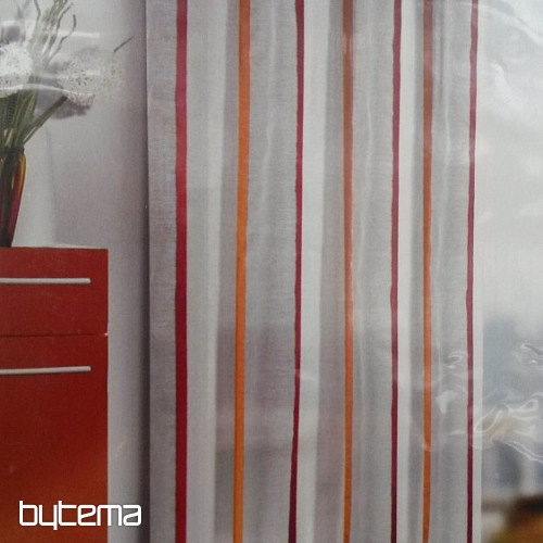 Light decorative curtain MARLON orange 135x245