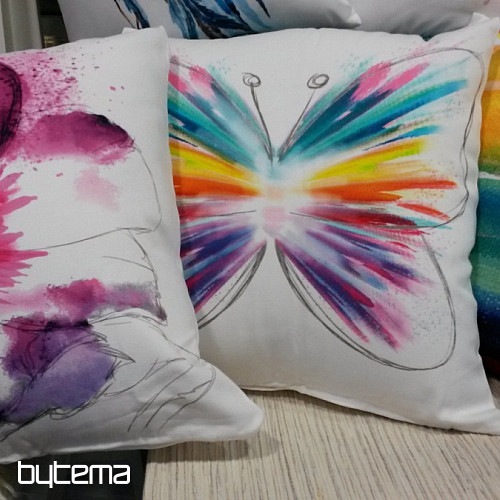 Decorative cushion cover PASTEL BUTTERFLY