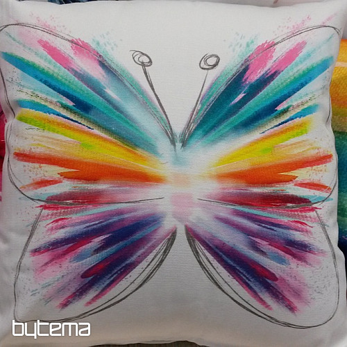 Decorative cushion cover PASTEL BUTTERFLY