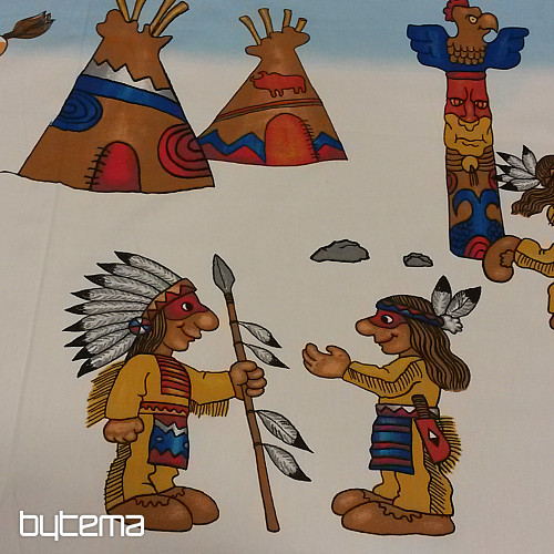 Decorative fabric INDIANS