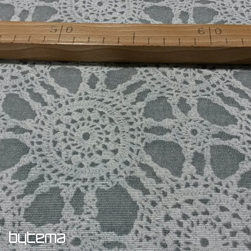 Decorative fabric RICAMI GRIS